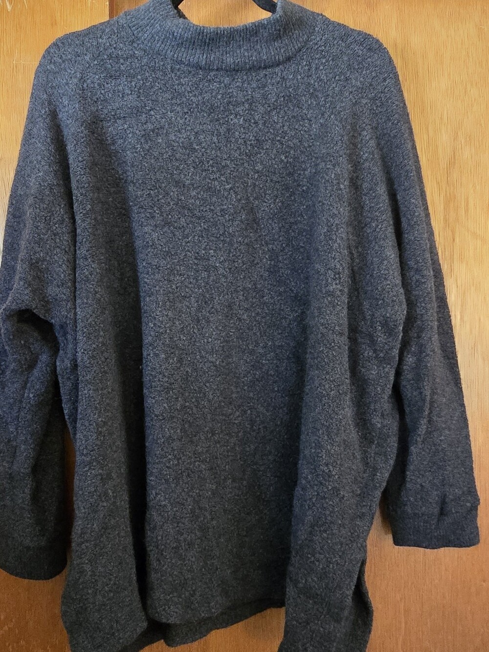 Eileen Fisher Women's Dark Charcoal Mock Turtleneck Sweater, Wool